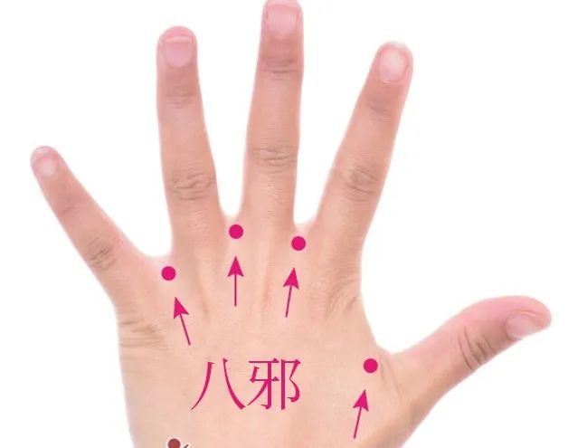 八邪穴位置作用与功效，各种疗法及注意事项